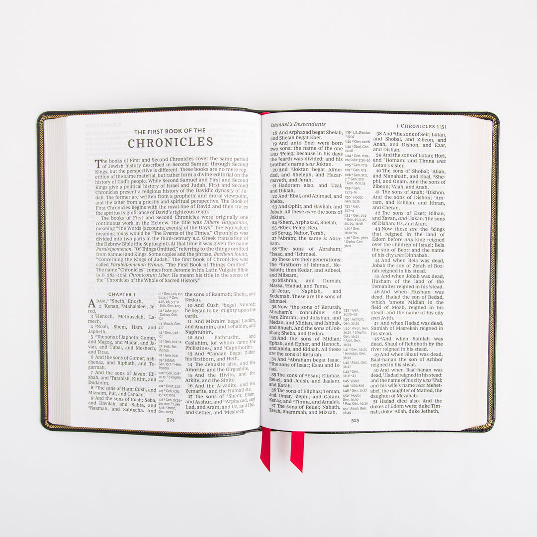 KJV Deluxe Reference Bible - Giant Print - Cross References - Red Letter - Deluxe Leathersoft - Black