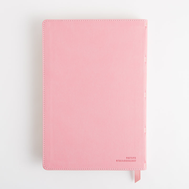 KJV Holy Bible - Large Print - Cross References - Leathersoft - Pink - Red Letter