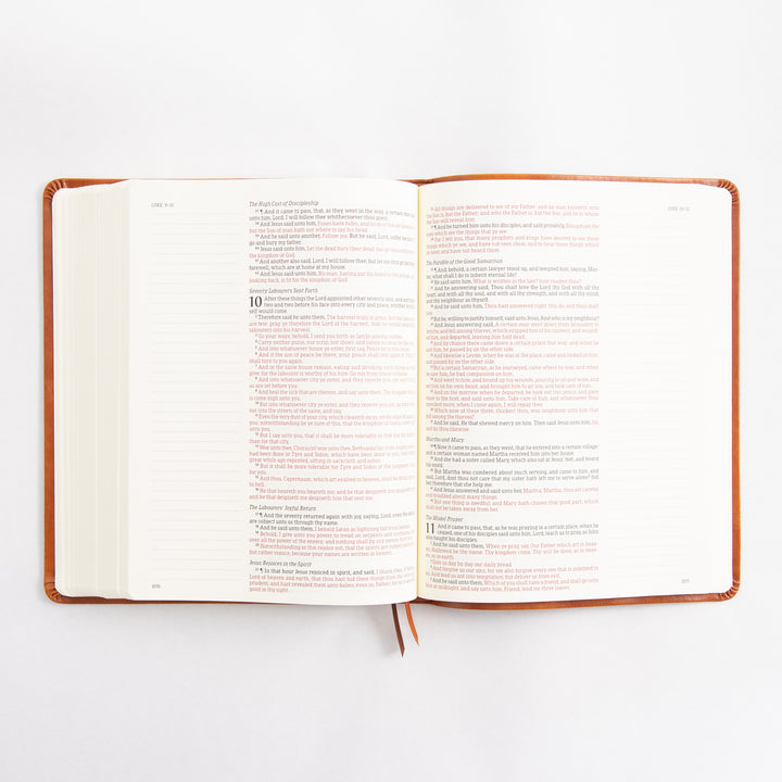 KJV Large Print Notetaking Bible - Leather Like - Vienna Theme