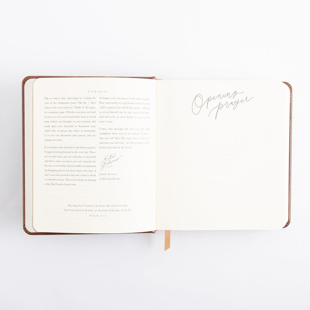 One Thing I Ask 5-Year Prayer Journal -Edinburgh Theme