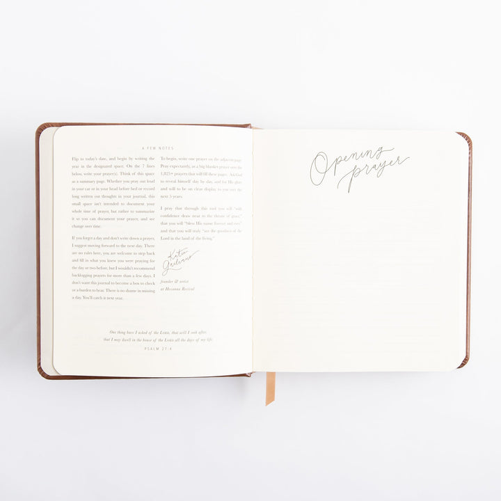 One Thing I Ask 5-Year Prayer Journal -Edinburgh Theme