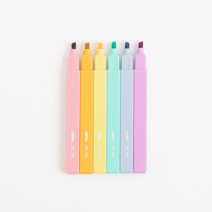 Aesthetic Highlighters and Pens - 12 Pack - No Bleed