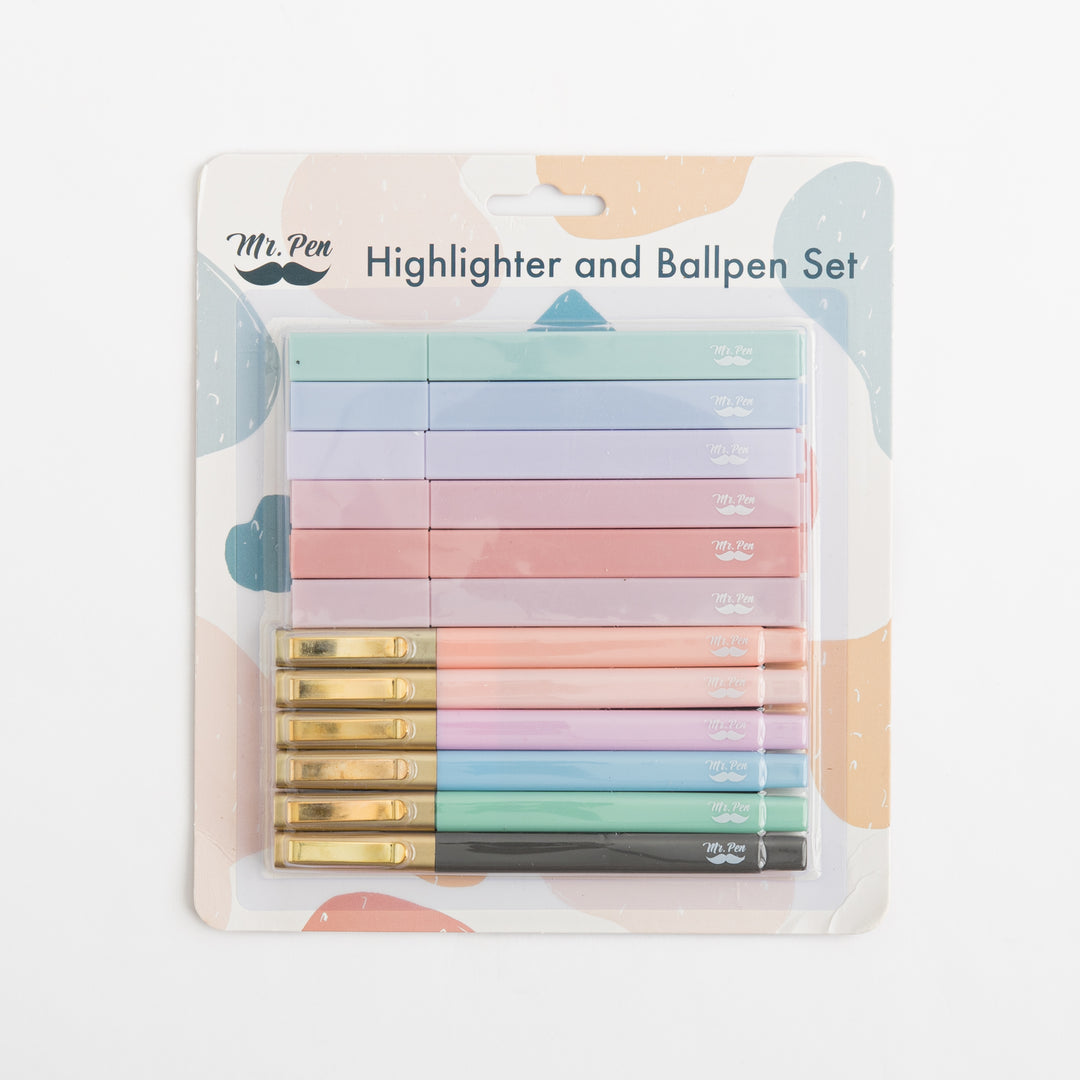 Aesthetic Highlighters and Pens - No Bleed - 12 Pack - Morandi Color Bible Highlighters for Bibles - Bible Pens