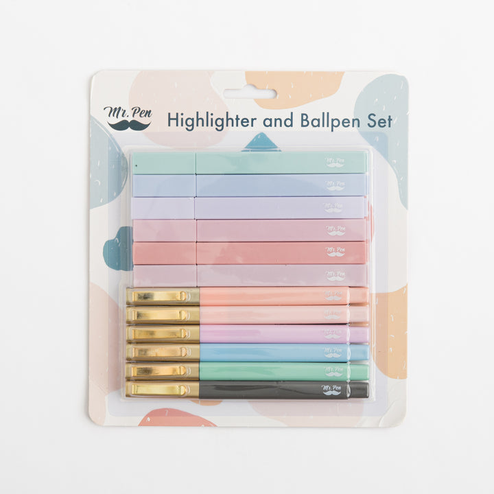 Aesthetic Highlighters and Pens - No Bleed - 12 Pack - Morandi Color Bible Highlighters for Bibles - Bible Pens