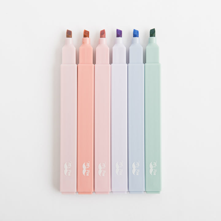 Aesthetic Highlighters and Pens - No Bleed - 12 Pack - Morandi Color Bible Highlighters for Bibles - Bible Pens