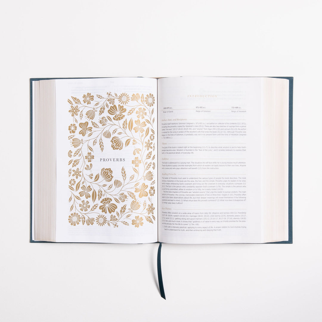 ESV Women's Study Bible - Dark Teal - Cloth over Board