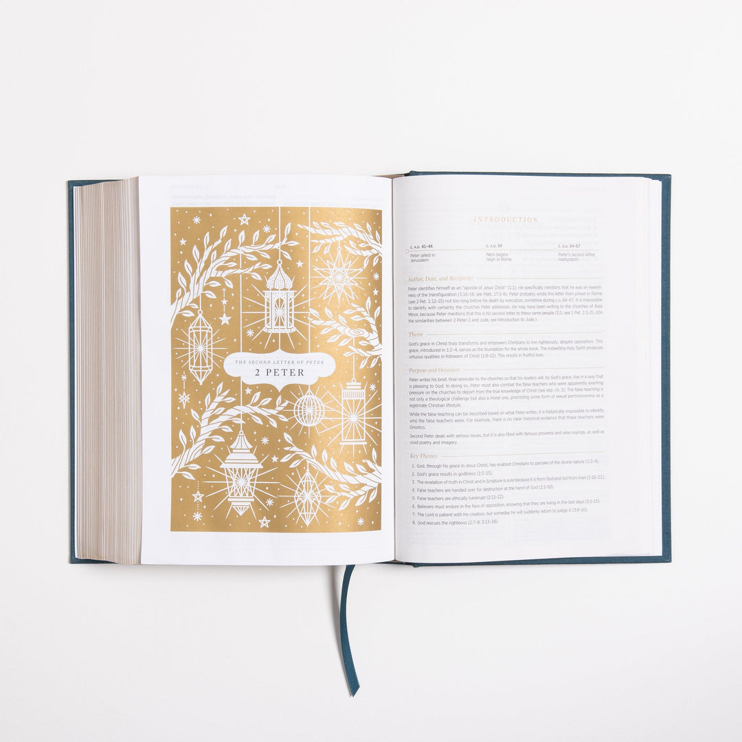 ESV Women's Study Bible - Dark Teal - Cloth over Board