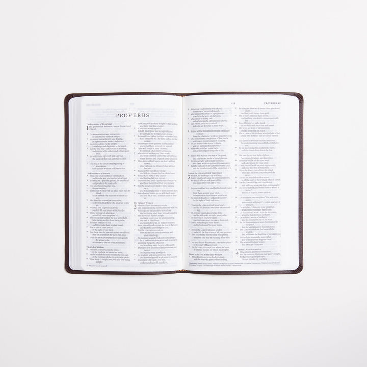 ESV Value Thinline Bible - Chestnut - TruTone - Filigree Design