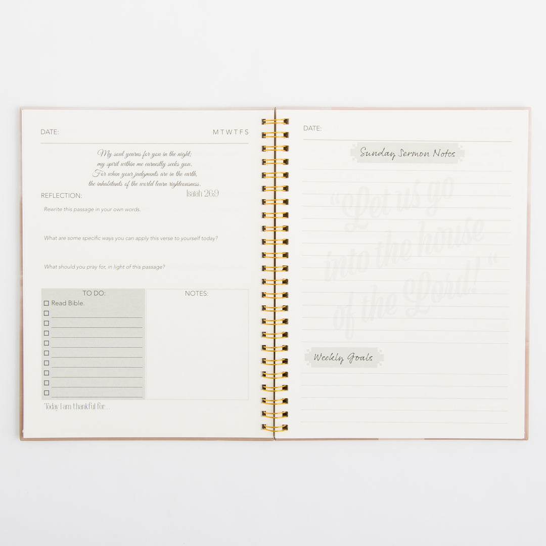 Bible Journaling Kit for Women - Golden Blush Color Theme - Bible Study Supplies Journaling Kit