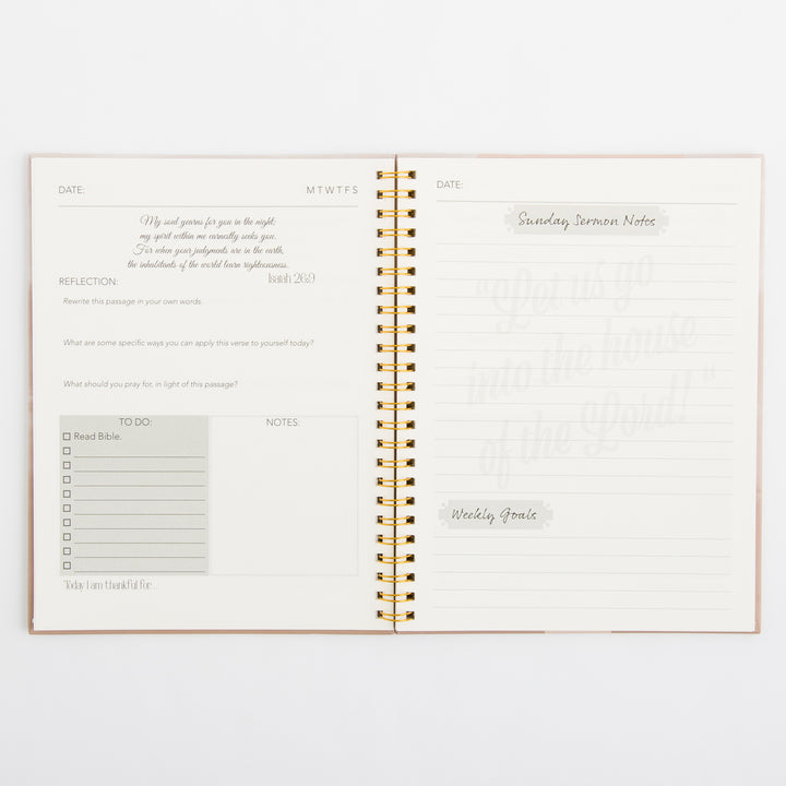 Bible Journaling Kit for Women - Golden Blush Color Theme - Bible Study Supplies Journaling Kit