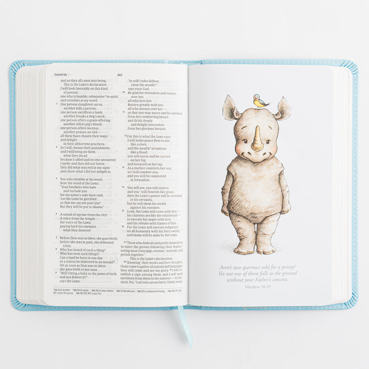 CSB Great and Small Bible, Blue LeatherTouch