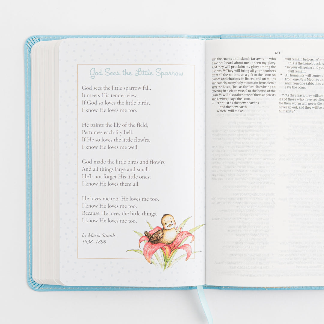 CSB Great and Small Bible, Blue LeatherTouch