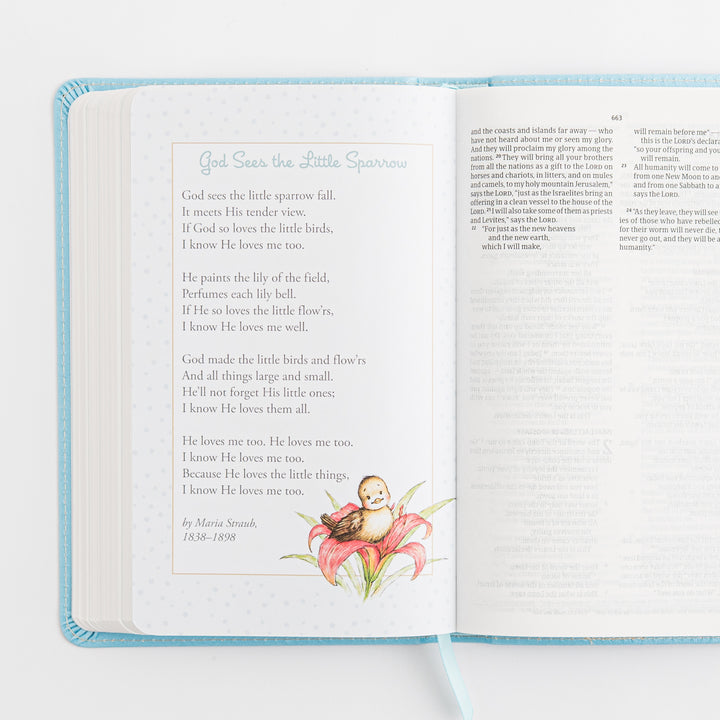 CSB Great and Small Bible, Blue LeatherTouch