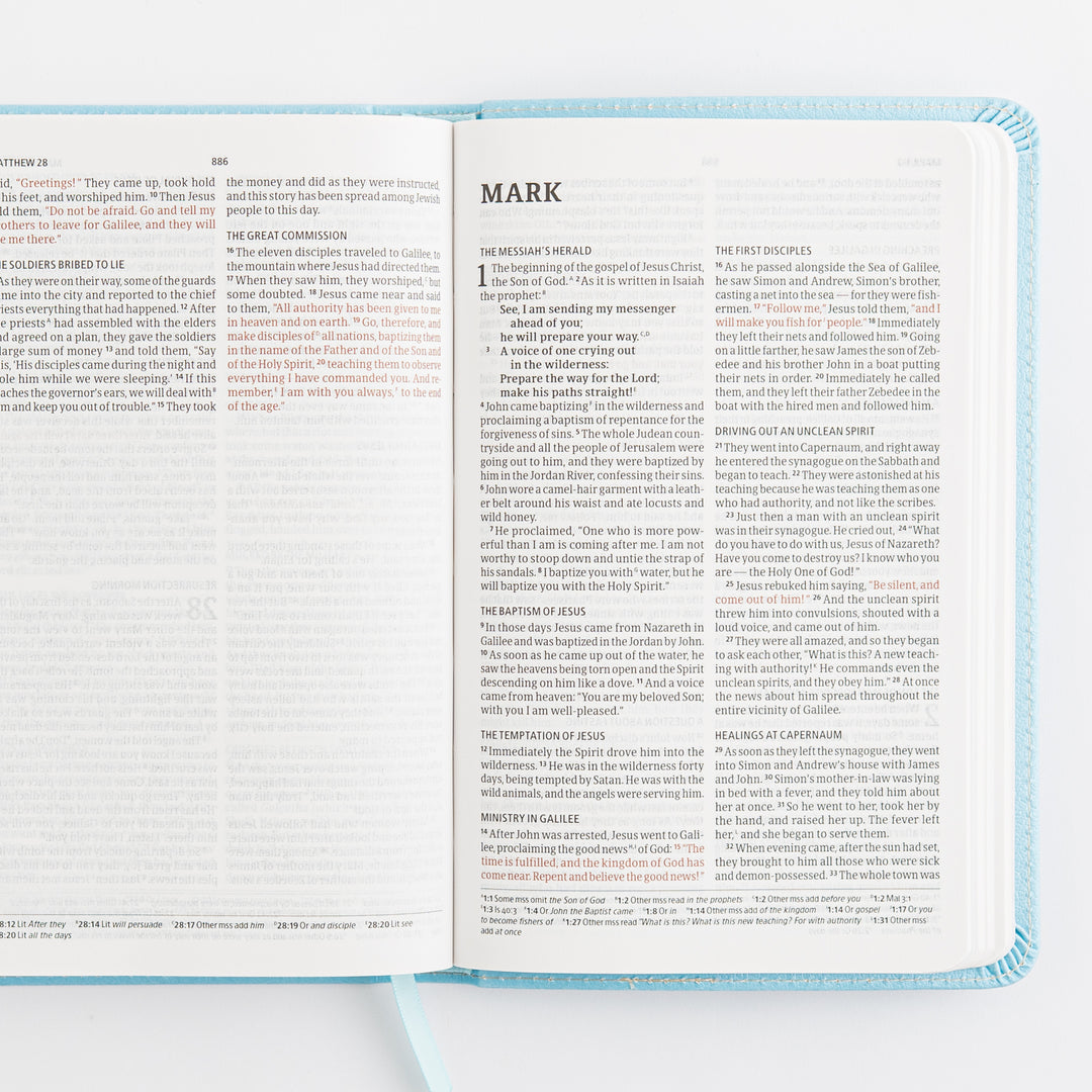 CSB Great and Small Bible, Blue LeatherTouch
