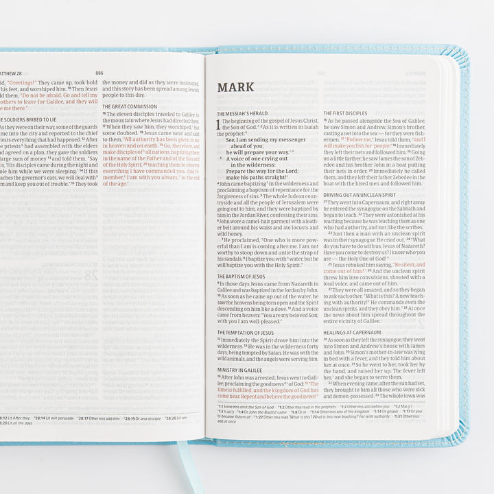 CSB Great and Small Bible, Blue LeatherTouch
