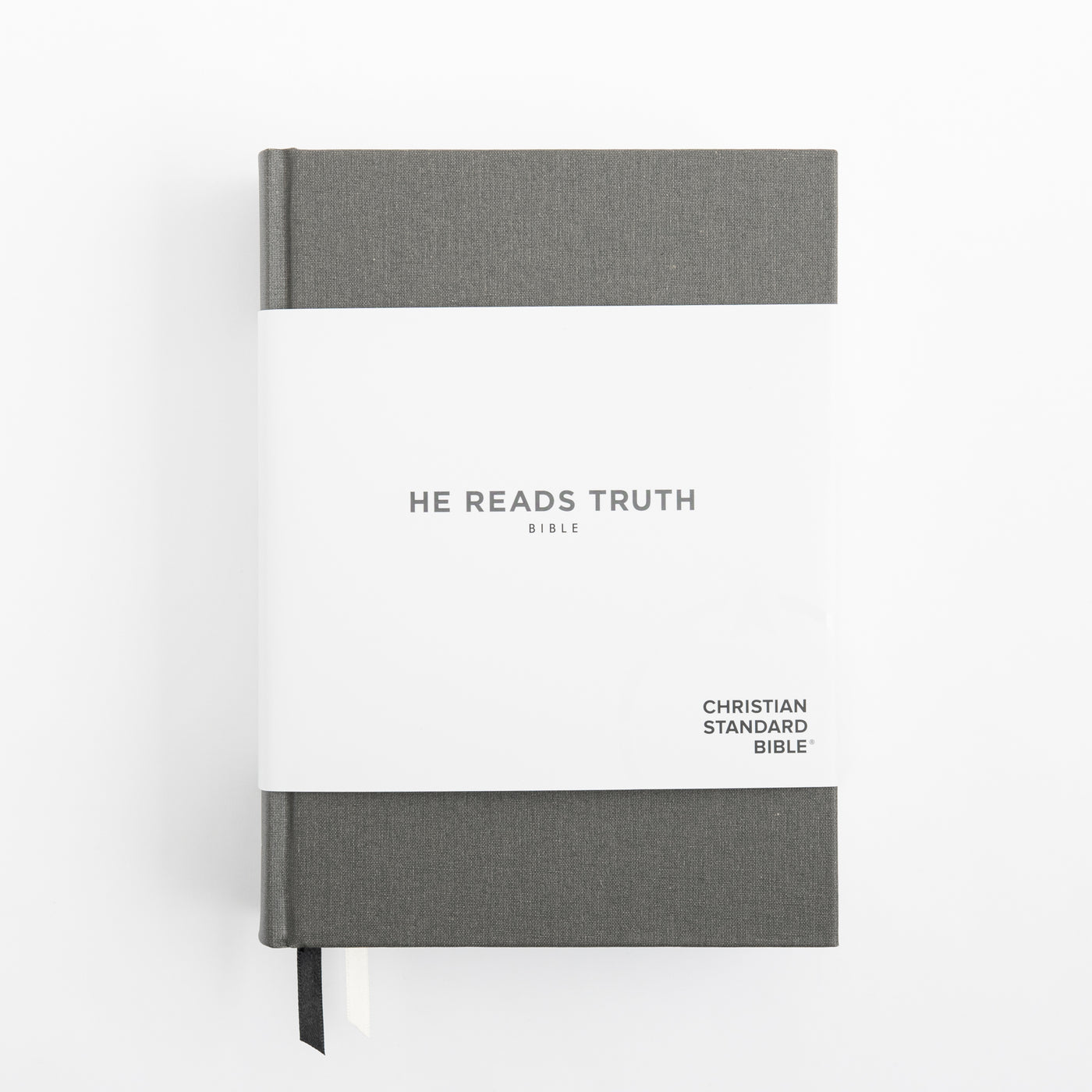 CSB He Reads Truth Bible - Charcoal - Cloth over Board
