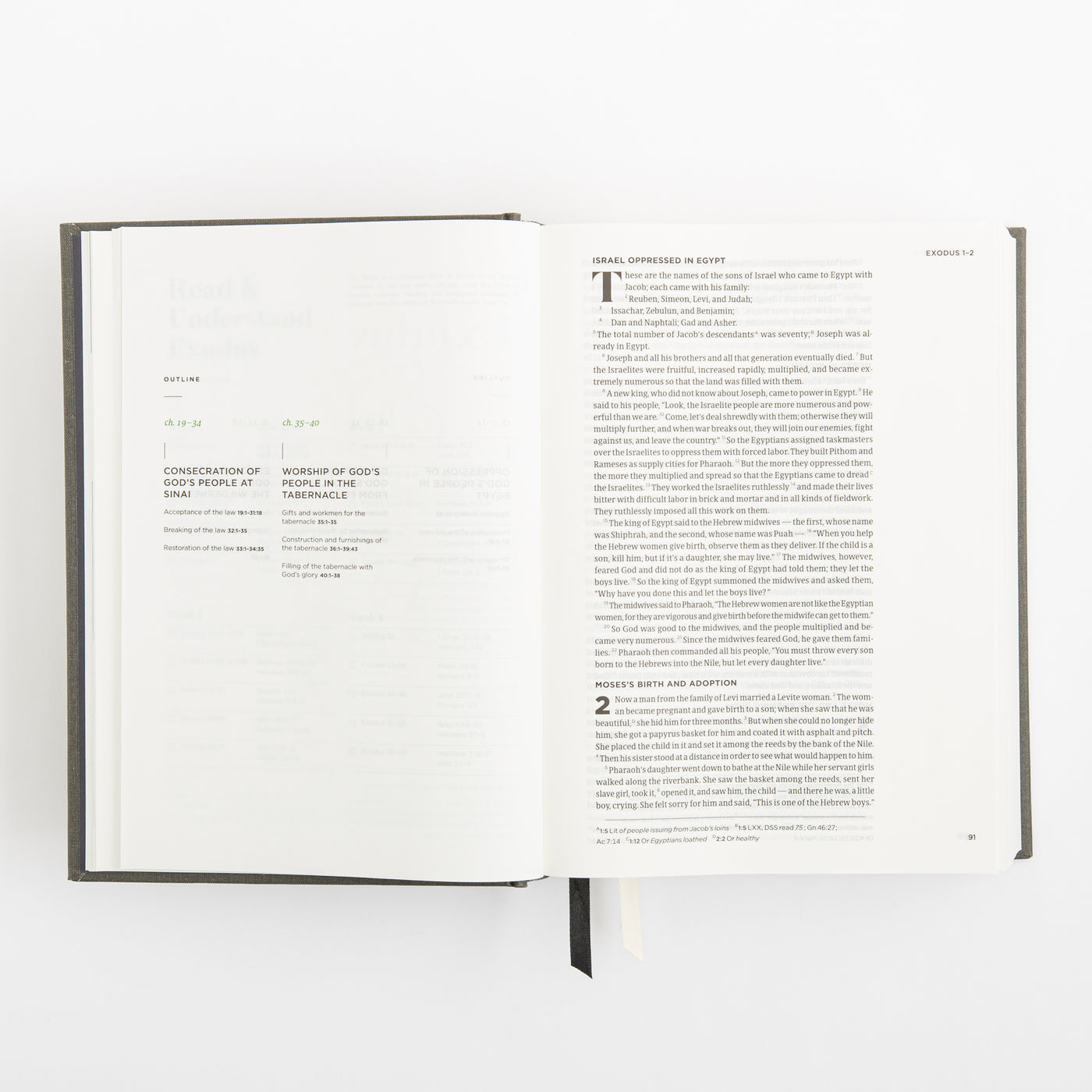 CSB He Reads Truth Bible - Charcoal - Cloth over Board