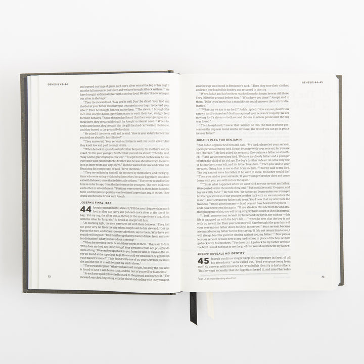 CSB He Reads Truth Bible - Charcoal - Cloth over Board