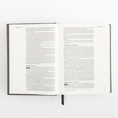 CSB He Reads Truth Bible - Charcoal - Cloth over Board