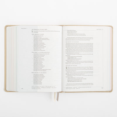 CSB She Reads Truth Bible - Champagne Gold - LeatherTouch