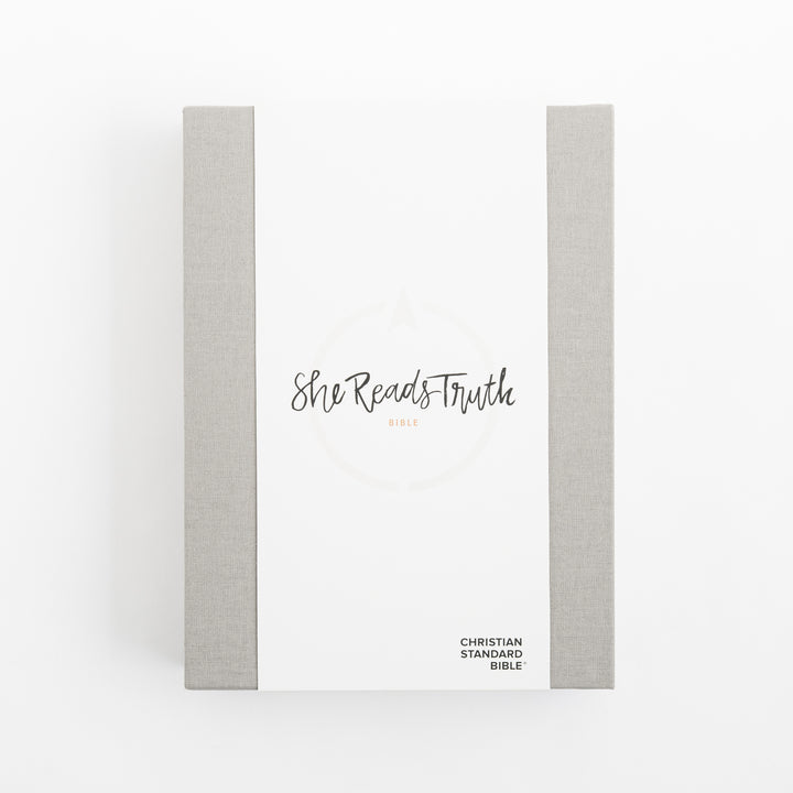 CSB She Reads Truth Bible - Gray Linen Cloth over Board