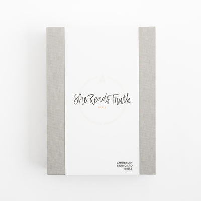 CSB She Reads Truth Bible - Gray Linen Cloth over Board