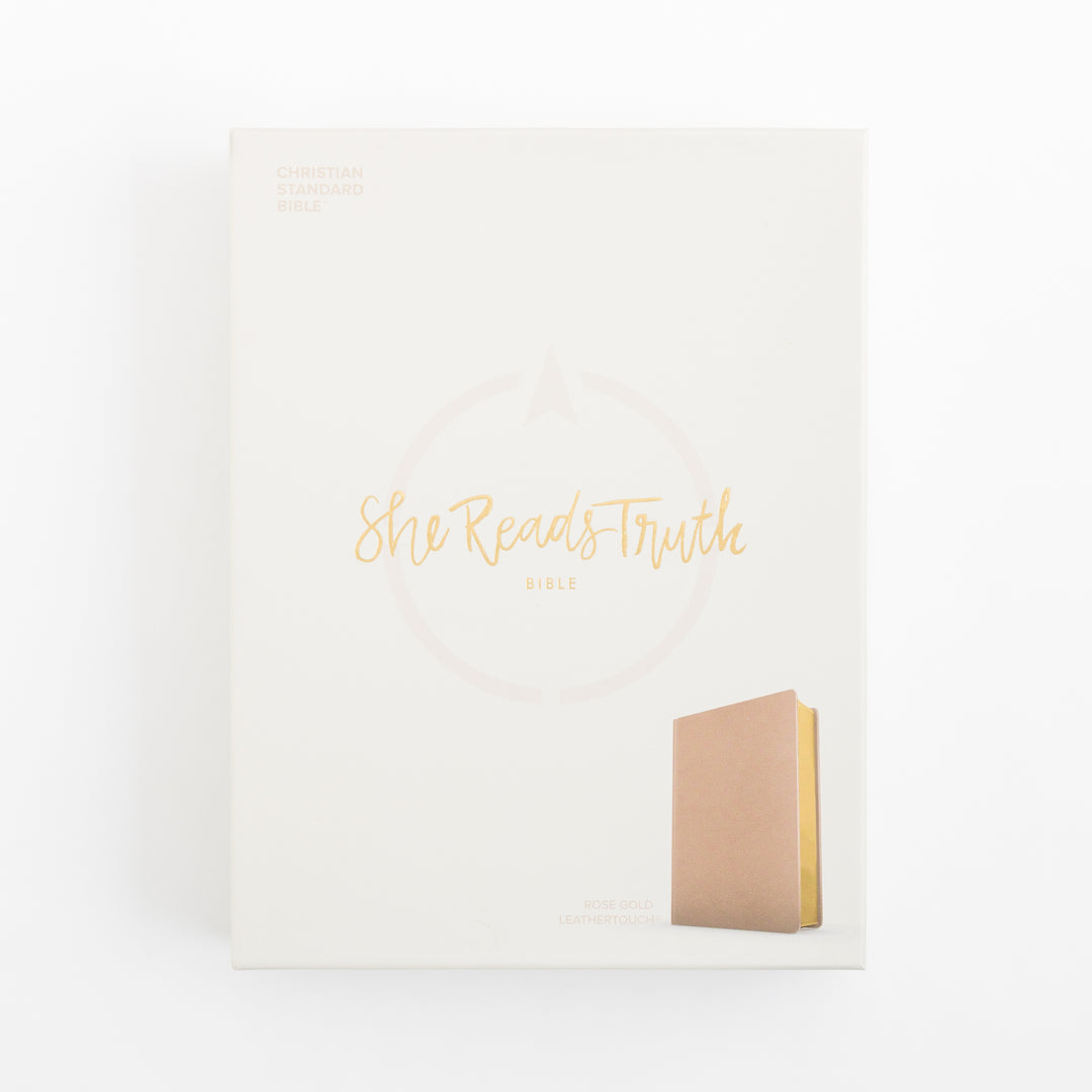 CSB She Reads Truth Bible - Rose Gold LeatherTouch