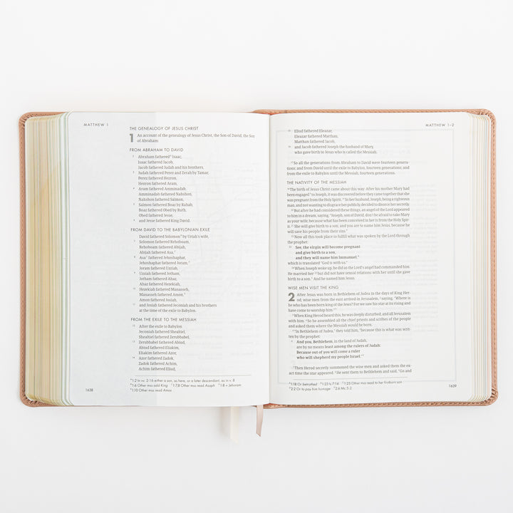 CSB She Reads Truth Bible - Rose Gold LeatherTouch