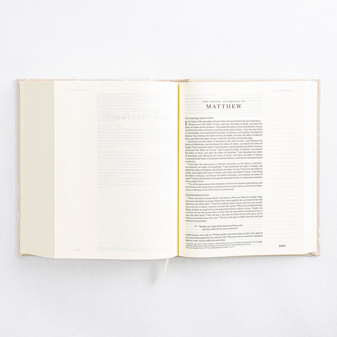 NLT Notetaking Bible - Cloth over Board - Cordova Theme