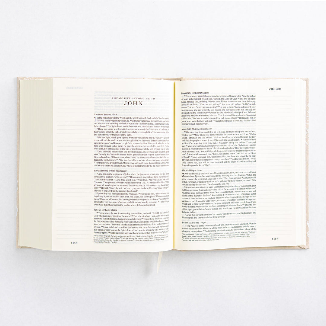 NLT Notetaking Bible - Cloth over Board - Cordova Theme