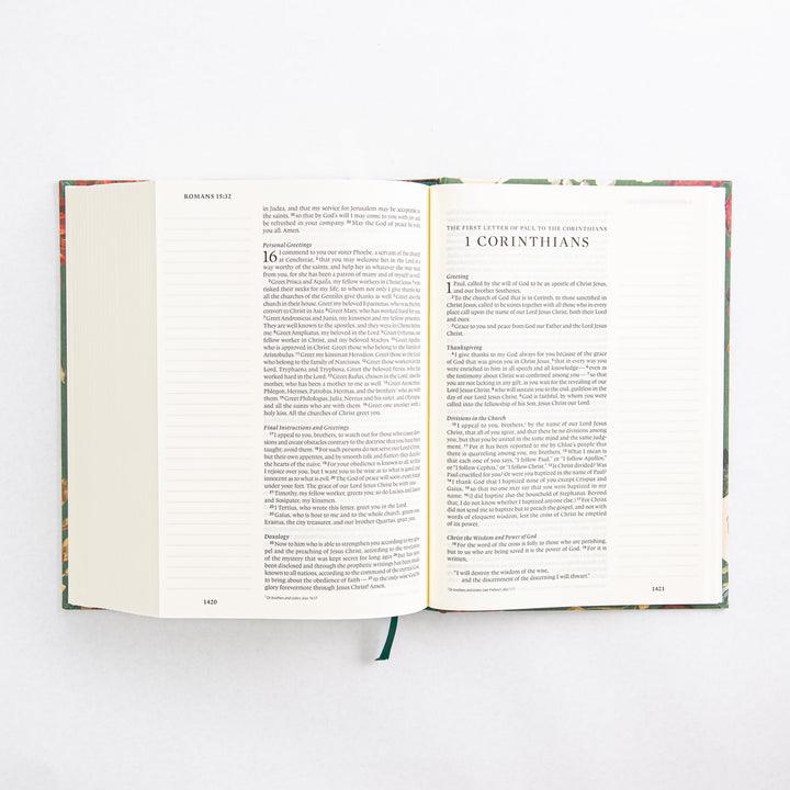 ESV Large Print Journaling Bible - Hardcover - Hollis Theme