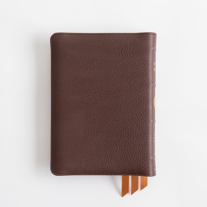 ESV Heirloom Bible, Alpha Personal Size - Calfskin, Mahogany