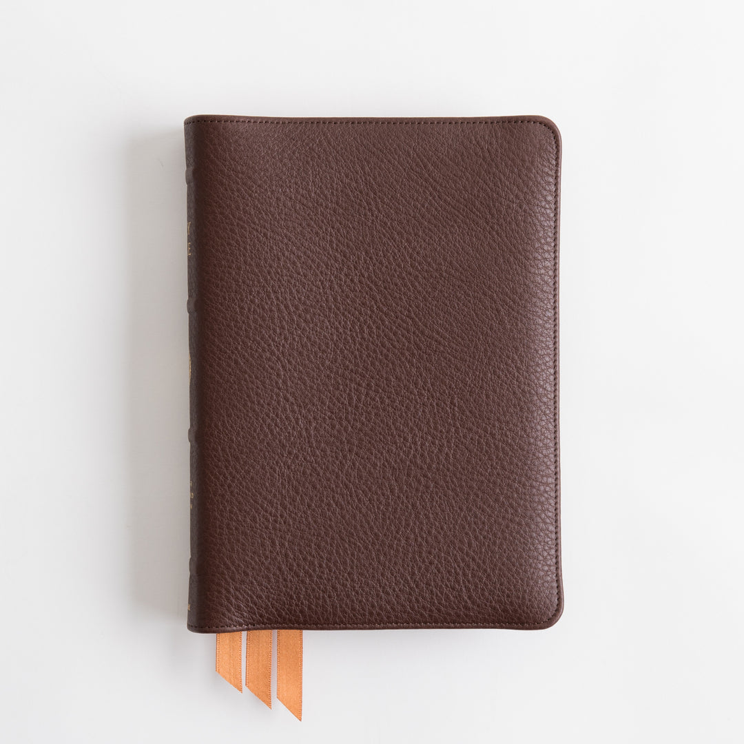 ESV Heirloom Bible, Alpha Personal Size - Calfskin, Mahogany