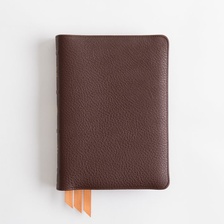 ESV Heirloom Bible, Alpha Personal Size - Calfskin, Mahogany