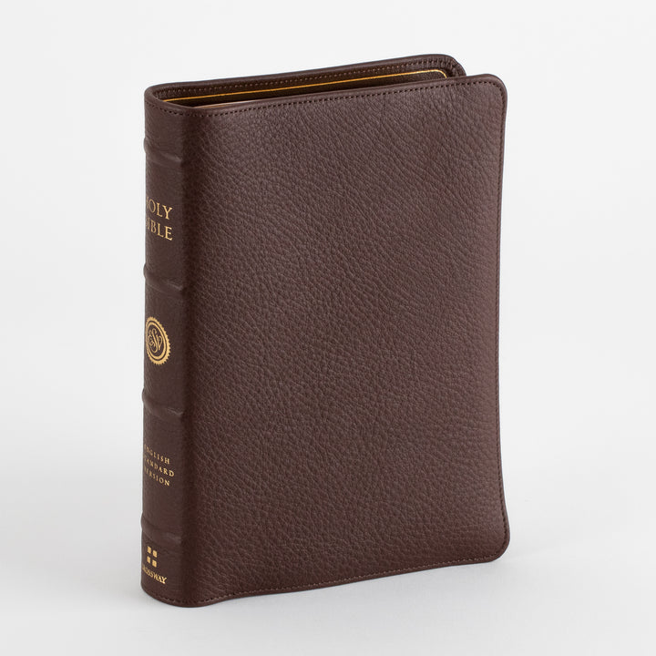ESV Heirloom Bible, Alpha Personal Size - Calfskin, Mahogany