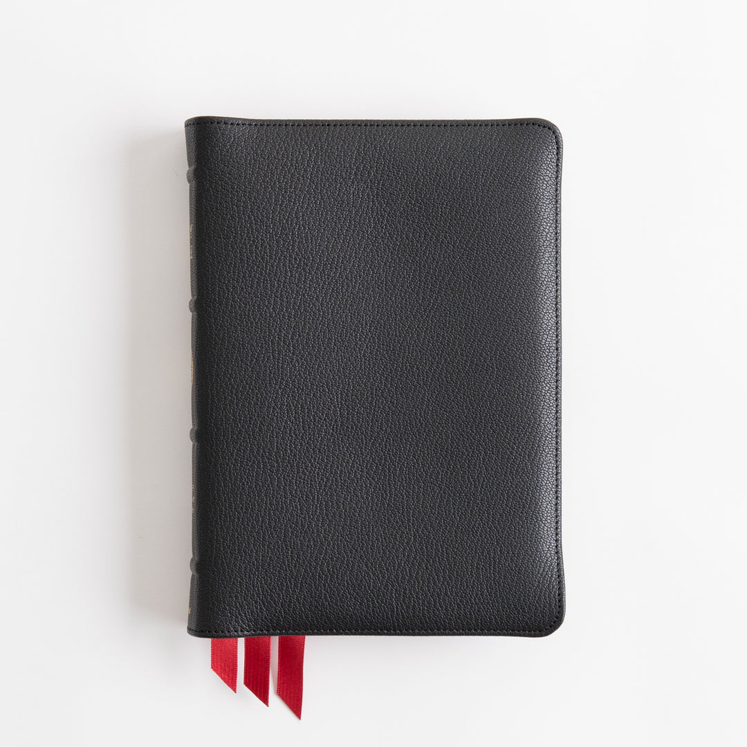 ESV Heirloom Bible, Alpha Personal Size - Goatskin, Black