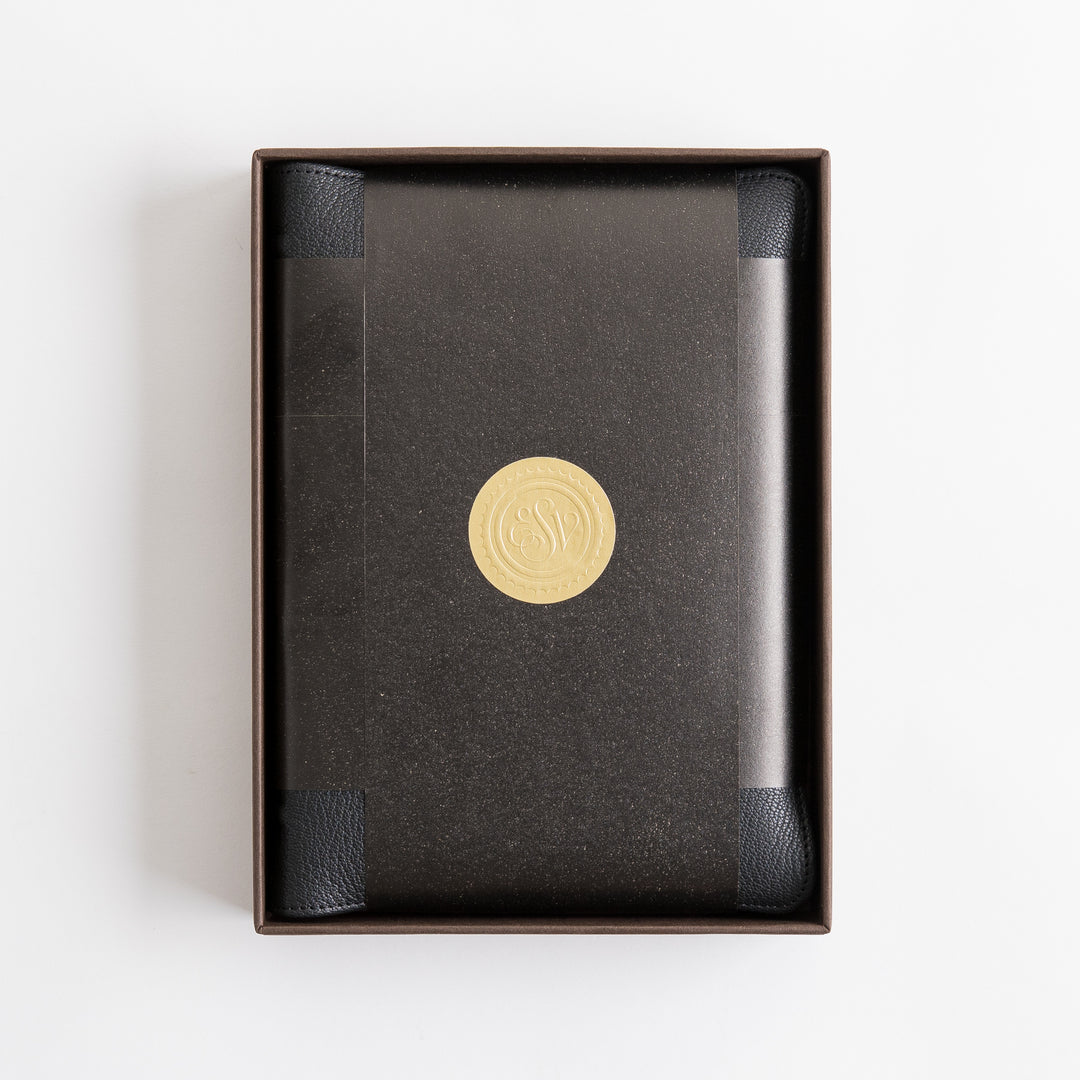 ESV Heirloom Bible, Alpha Personal Size - Goatskin, Black