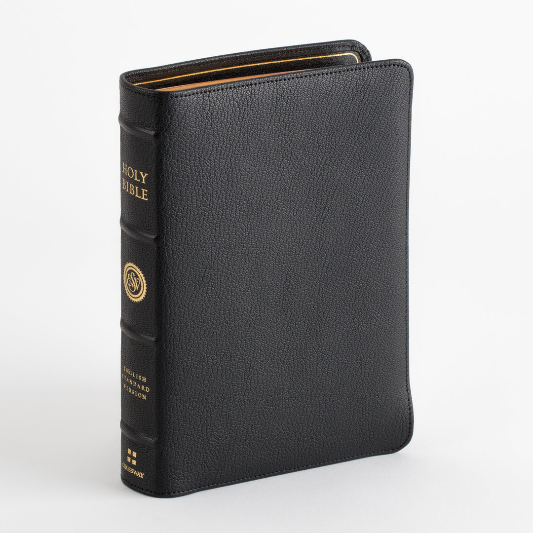 ESV Heirloom Bible, Alpha Personal Size - Goatskin, Black