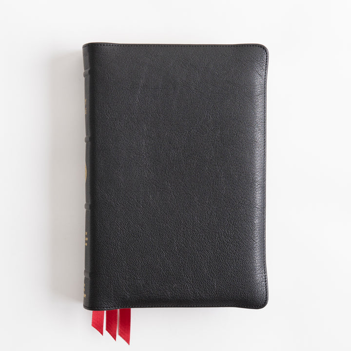 ESV Heirloom Bible, Veritas Single Column - Goatskin, Black