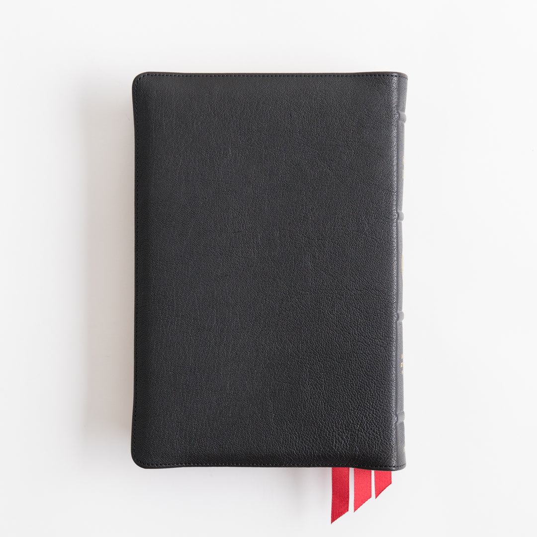 ESV Heirloom Bible, Veritas Single Column - Goatskin, Black