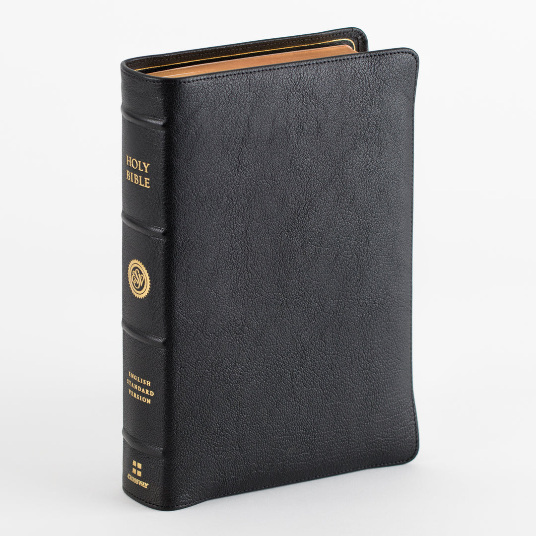 ESV Heirloom Bible, Veritas Single Column - Goatskin, Black