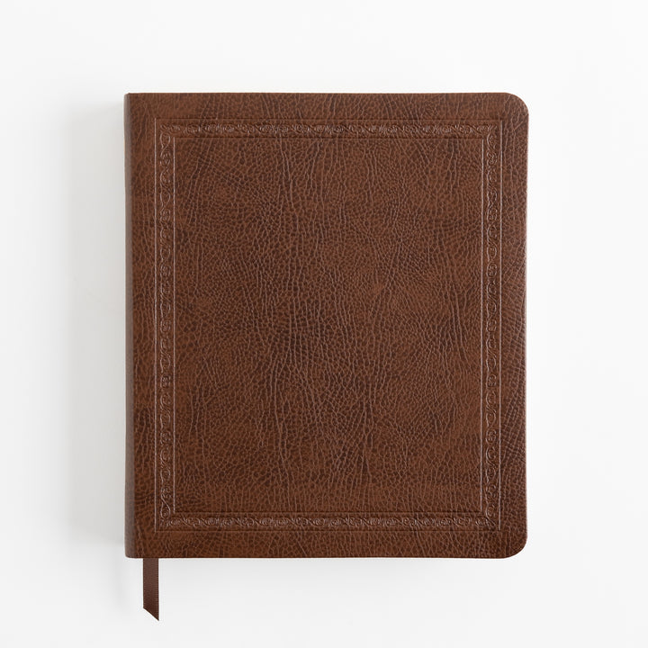 ESV Journaling Bible - Bonded Leather, Mocha, Threshold Design