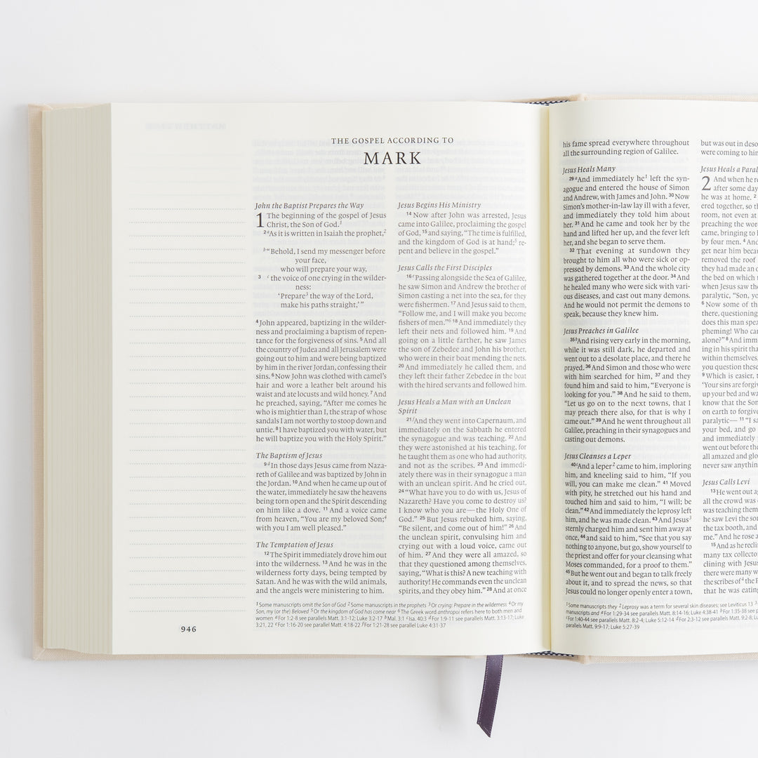 ESV Journaling Bible - Flowers - Large Margins