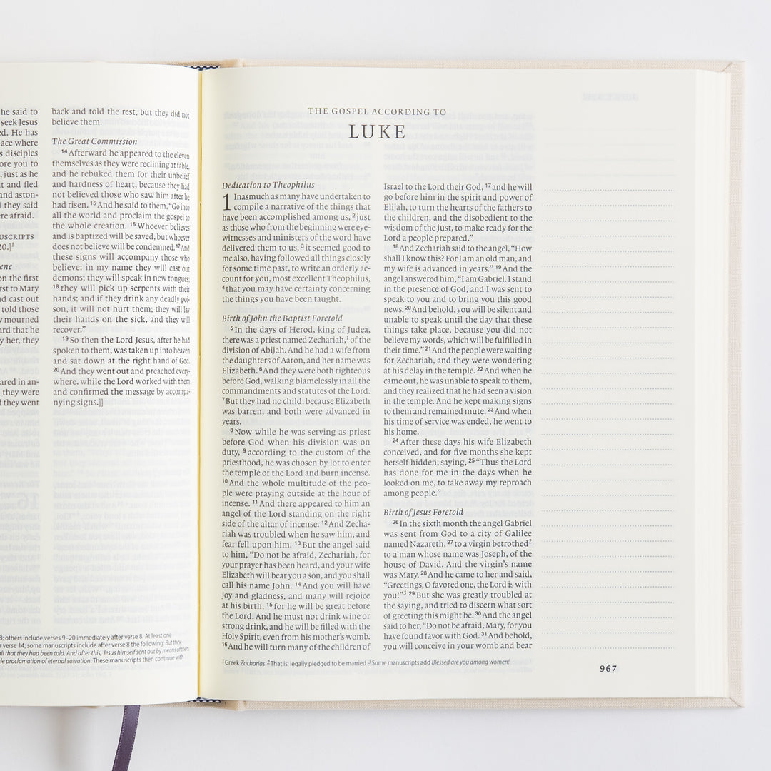 ESV Journaling Bible - Flowers - Large Margins