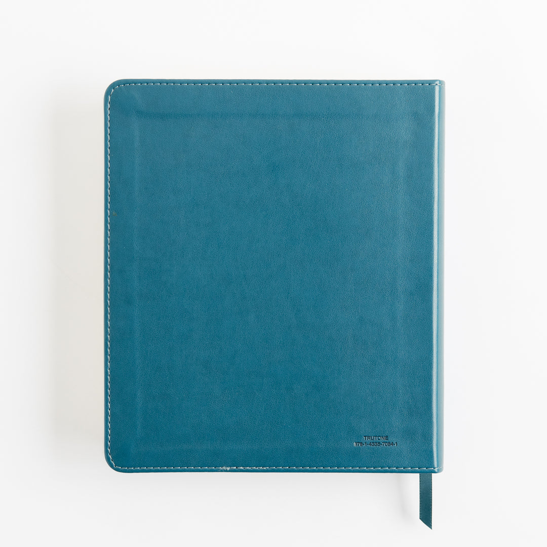 ESV Journaling Bible - TruTone, Deep Teal, Fleur-de-lis Design