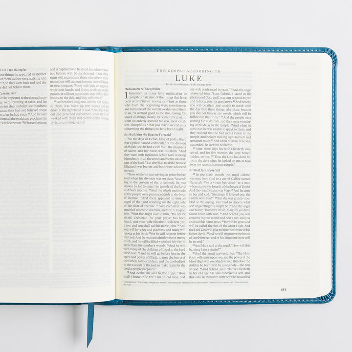 ESV Journaling Bible - TruTone, Deep Teal, Fleur-de-lis Design