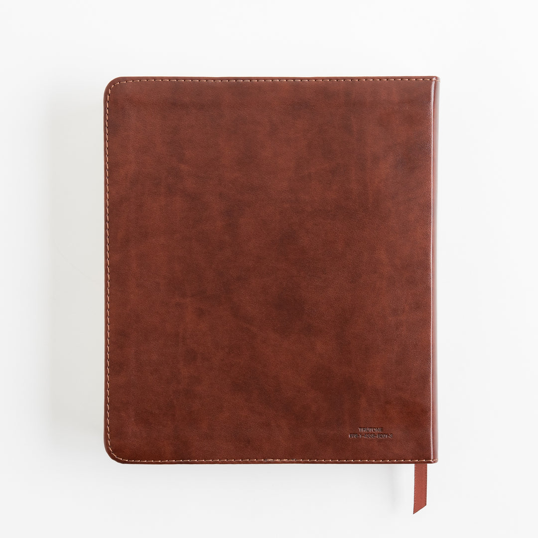 ESV Journaling Bible - TruTone, Brown, Mosaic Cross Design