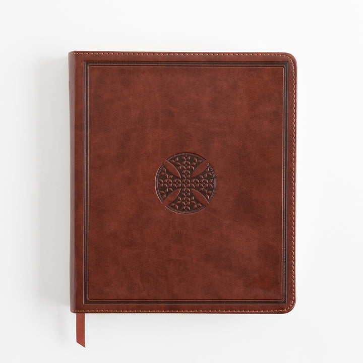 ESV Journaling Bible - TruTone, Brown, Mosaic Cross Design