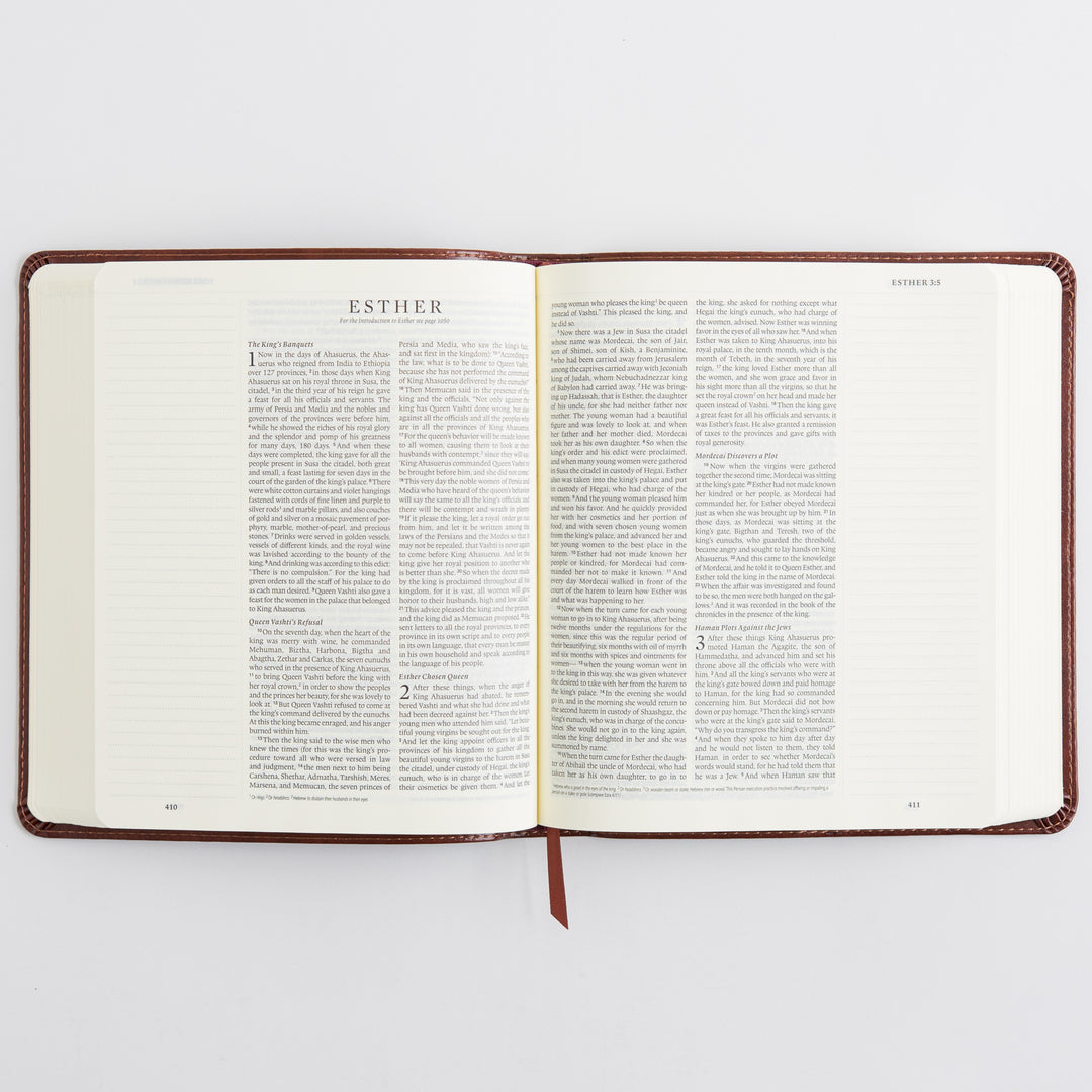 ESV Journaling Bible - TruTone, Brown, Mosaic Cross Design