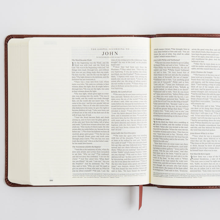 ESV Journaling Bible - TruTone, Brown, Mosaic Cross Design